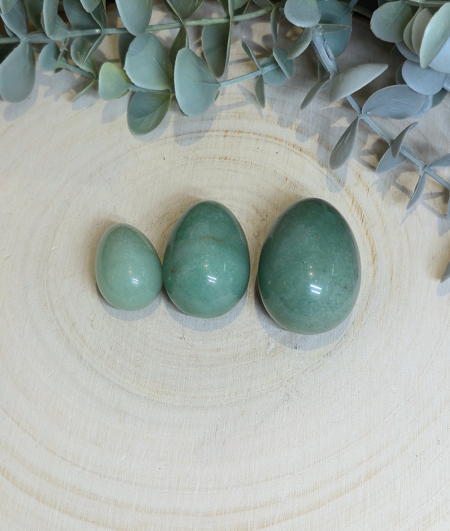 Oeuf de Yoni en Aventurine verte