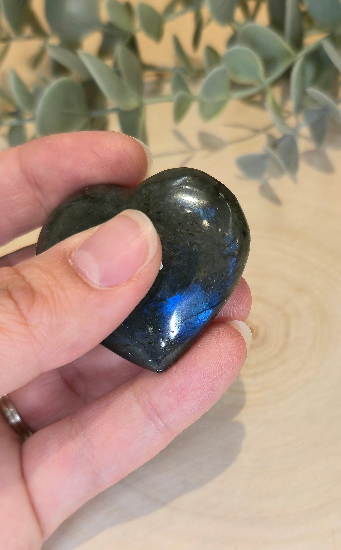 Coeur en Labradorite