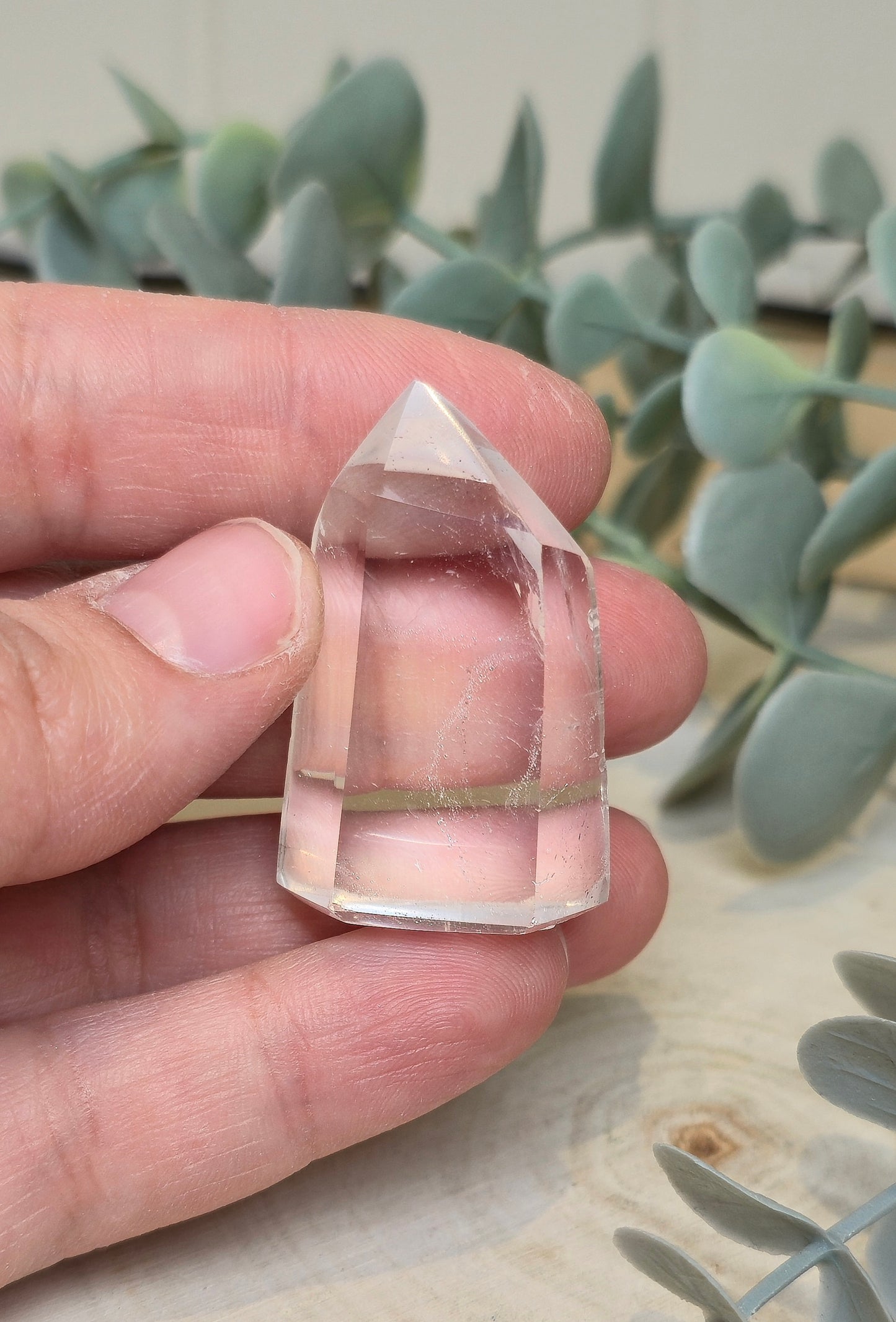 Pointe en Quartz clair de Madagascar