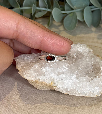 Bague Grenat ovale