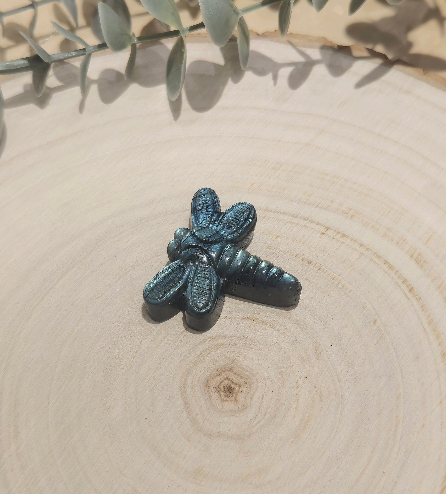 Libellule en Labradorite