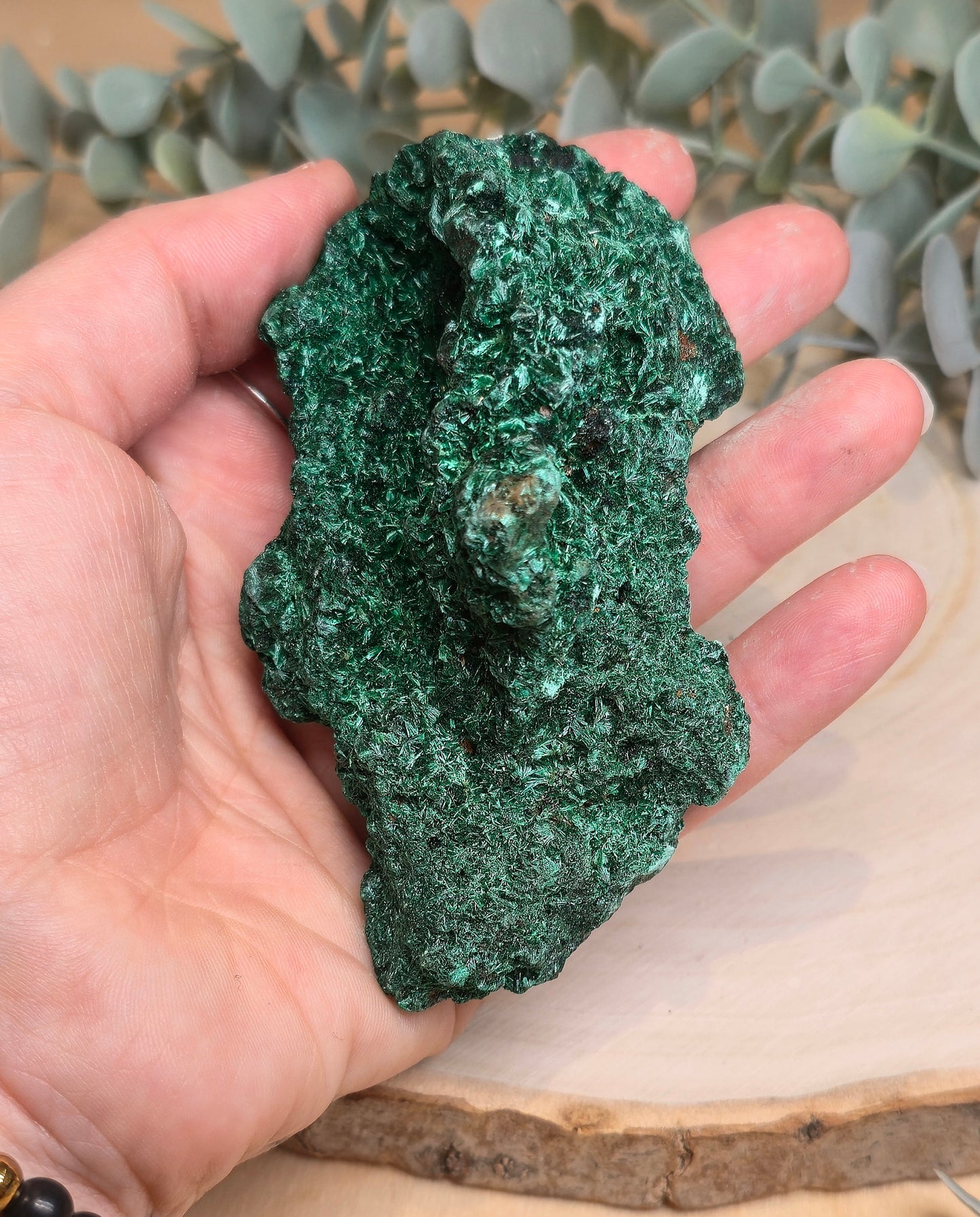 Malachite velour brute de l'Afrique
