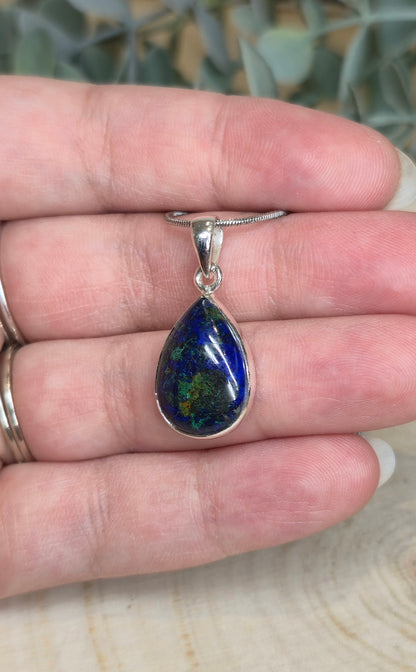 Collier Azurite-Malachite