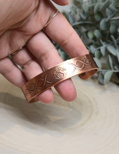 Bracelet de cuivre magnétique Arbre de vie
