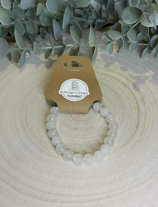 Bracelet Quartz clair 8mm