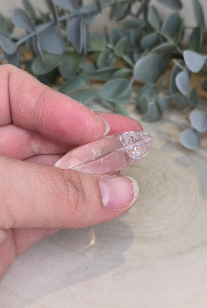 Pierre de paume en Quartz clair (extra clair)
