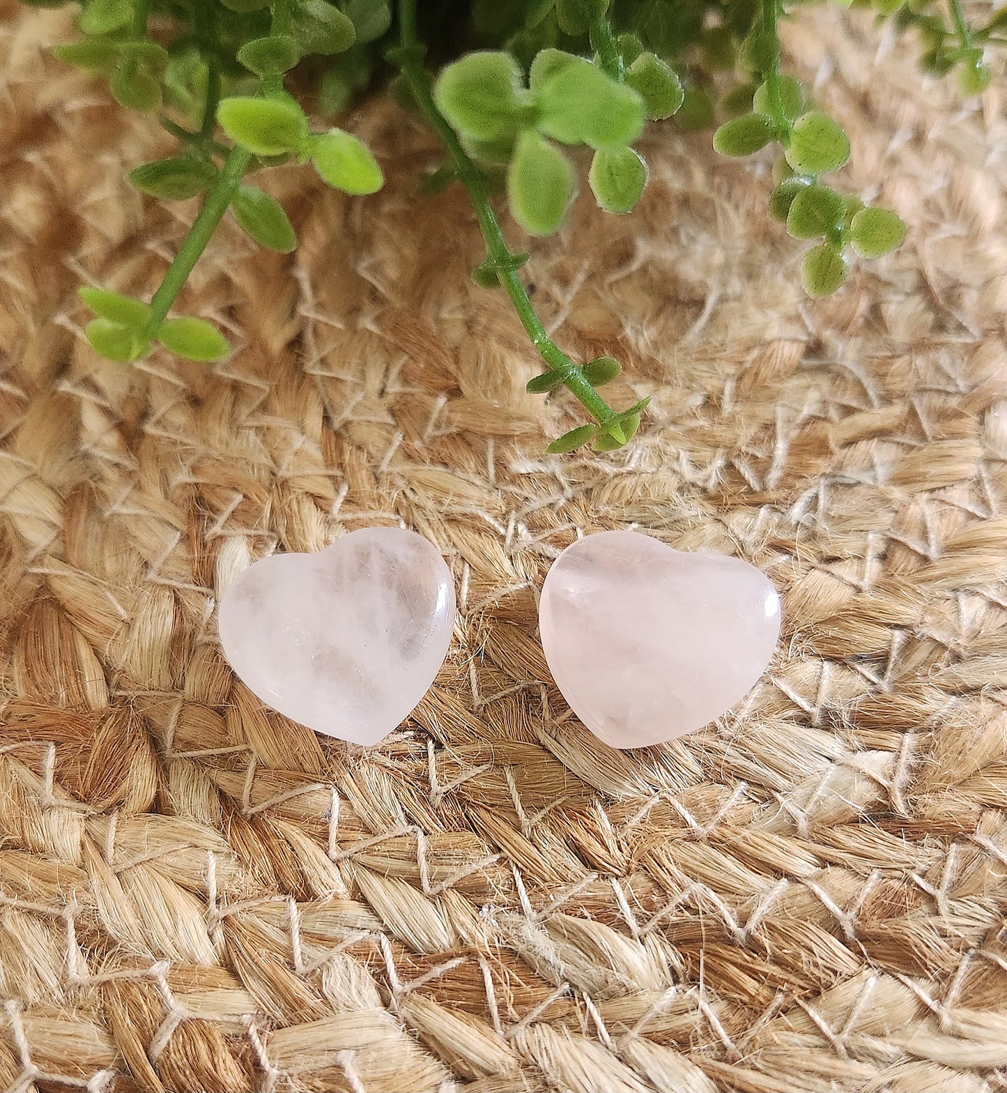 Coeur en Quartz rose