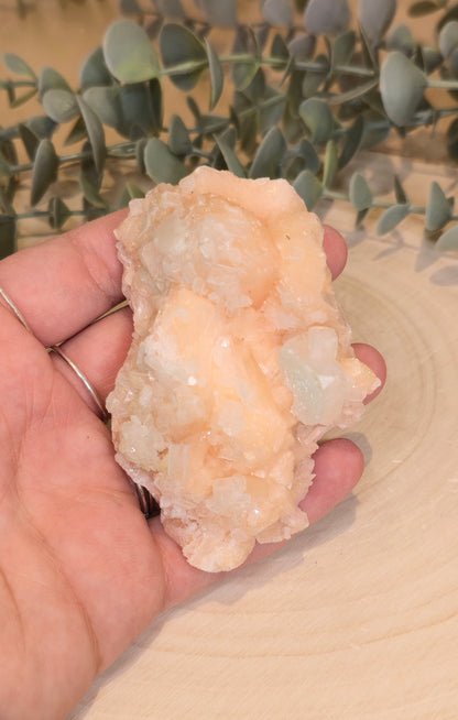 Apophyllite/Stilbite brute d’Inde