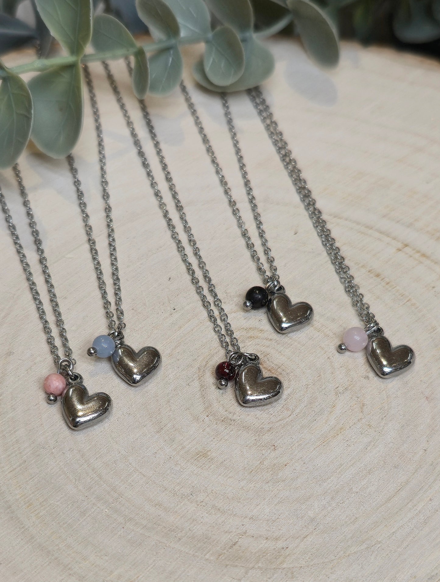 Collier Coeur bombé