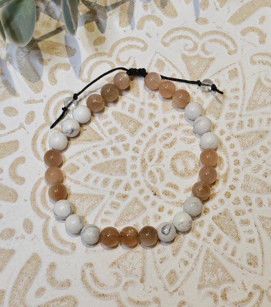 Bracelet avec pierres - création unique