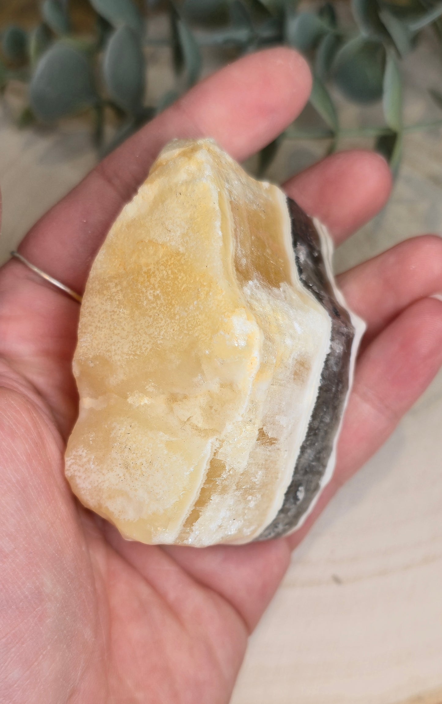 Calcite zébré brute du Mexique