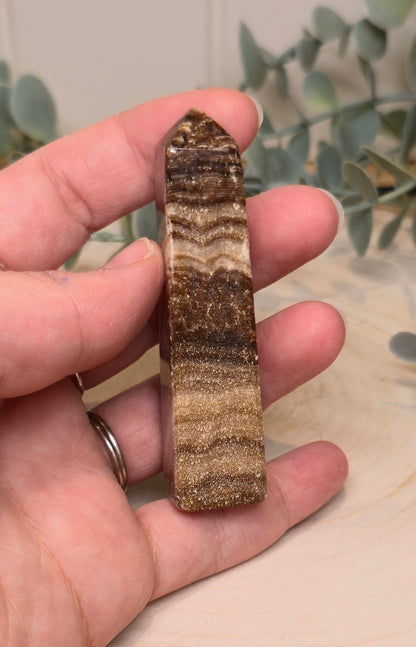 Pointe en Calcite chocolat