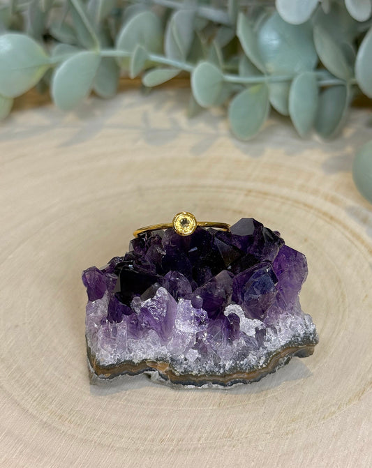 Bague Citrine gold