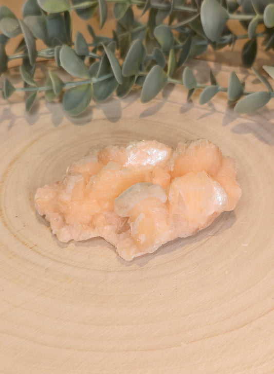 Apophyllite/Stilbite brute d’Inde