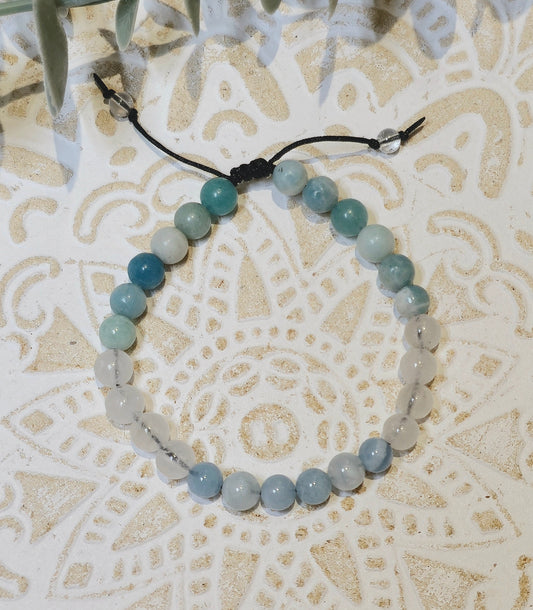 Bracelet avec pierres - création unique
