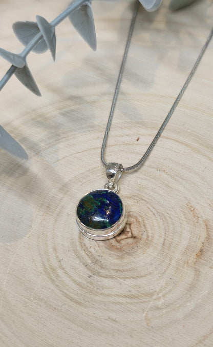 Collier Azurite-Malachite