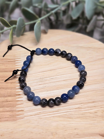 Bracelet avec pierres - création unique