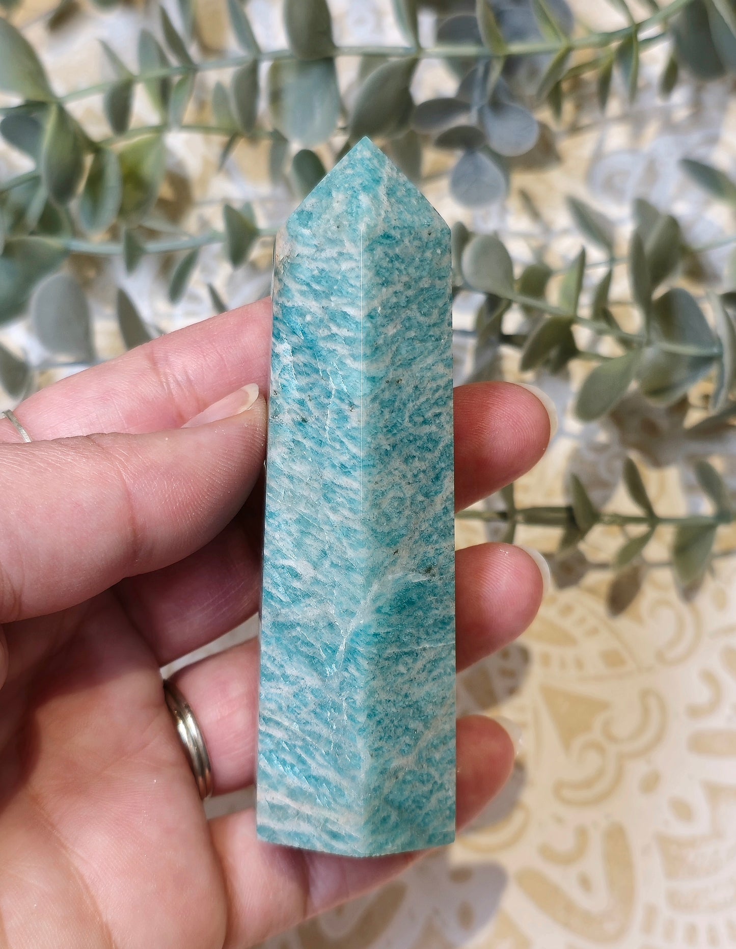 Pointe en Amazonite