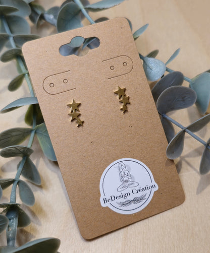 Boucles d’oreilles Étoiles gold