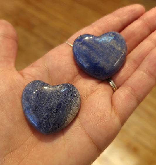 Coeur en Aventurine bleue