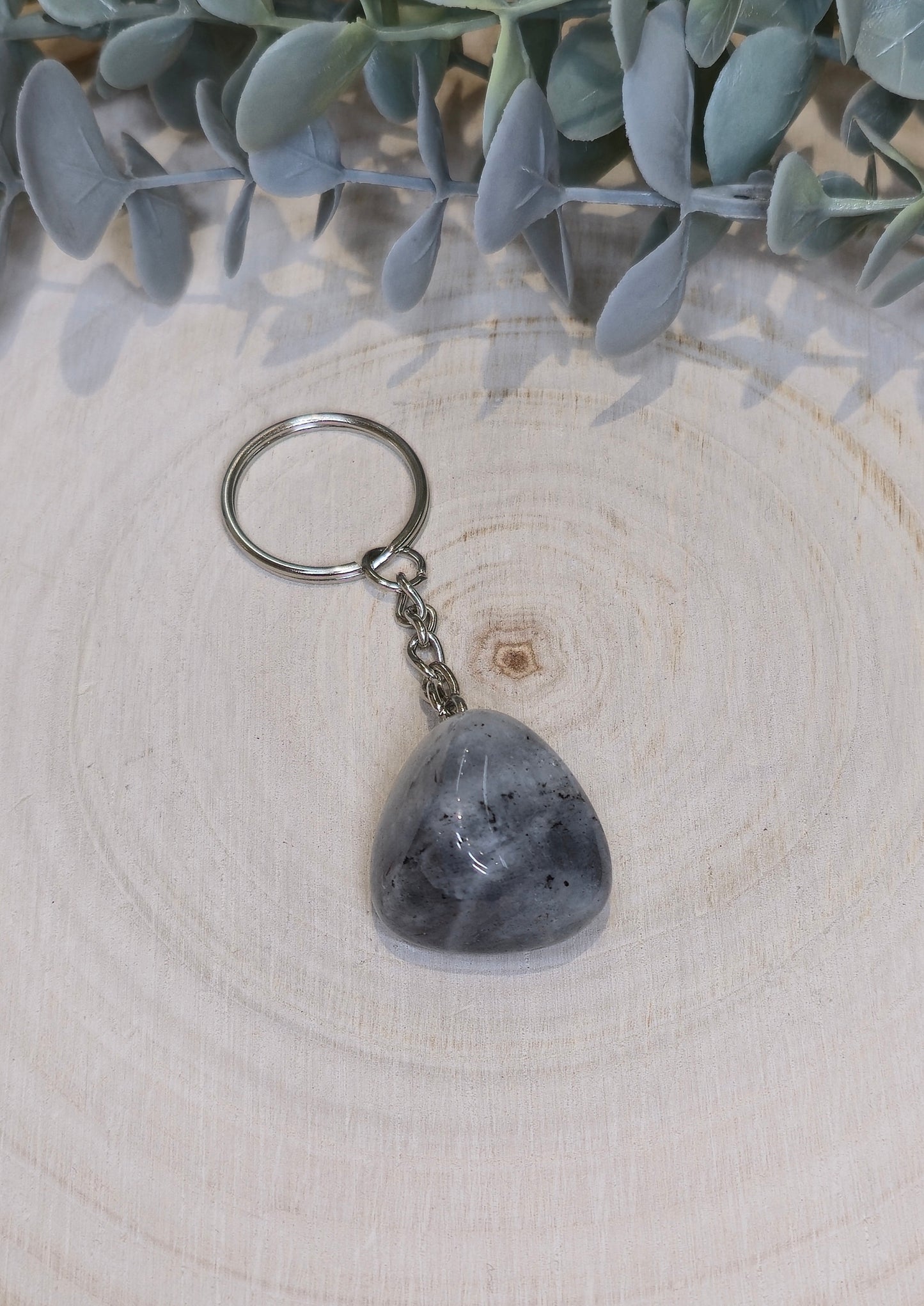 Porte-clé avec Pierre barattée