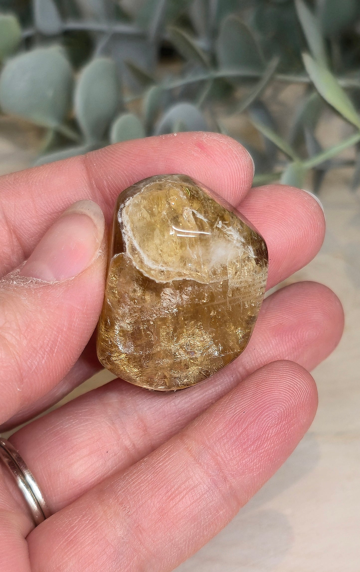 Citrine naturelle du Brésil grade extra barattée