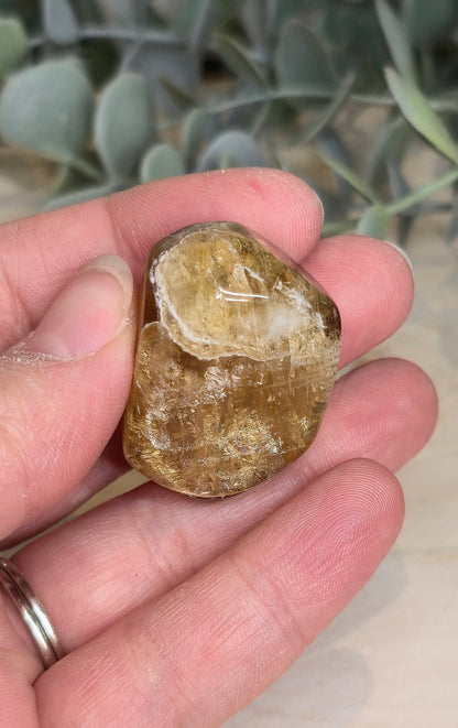Citrine naturelle du Brésil grade extra barattée