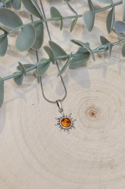 Collier Soleil Ambre baltique
