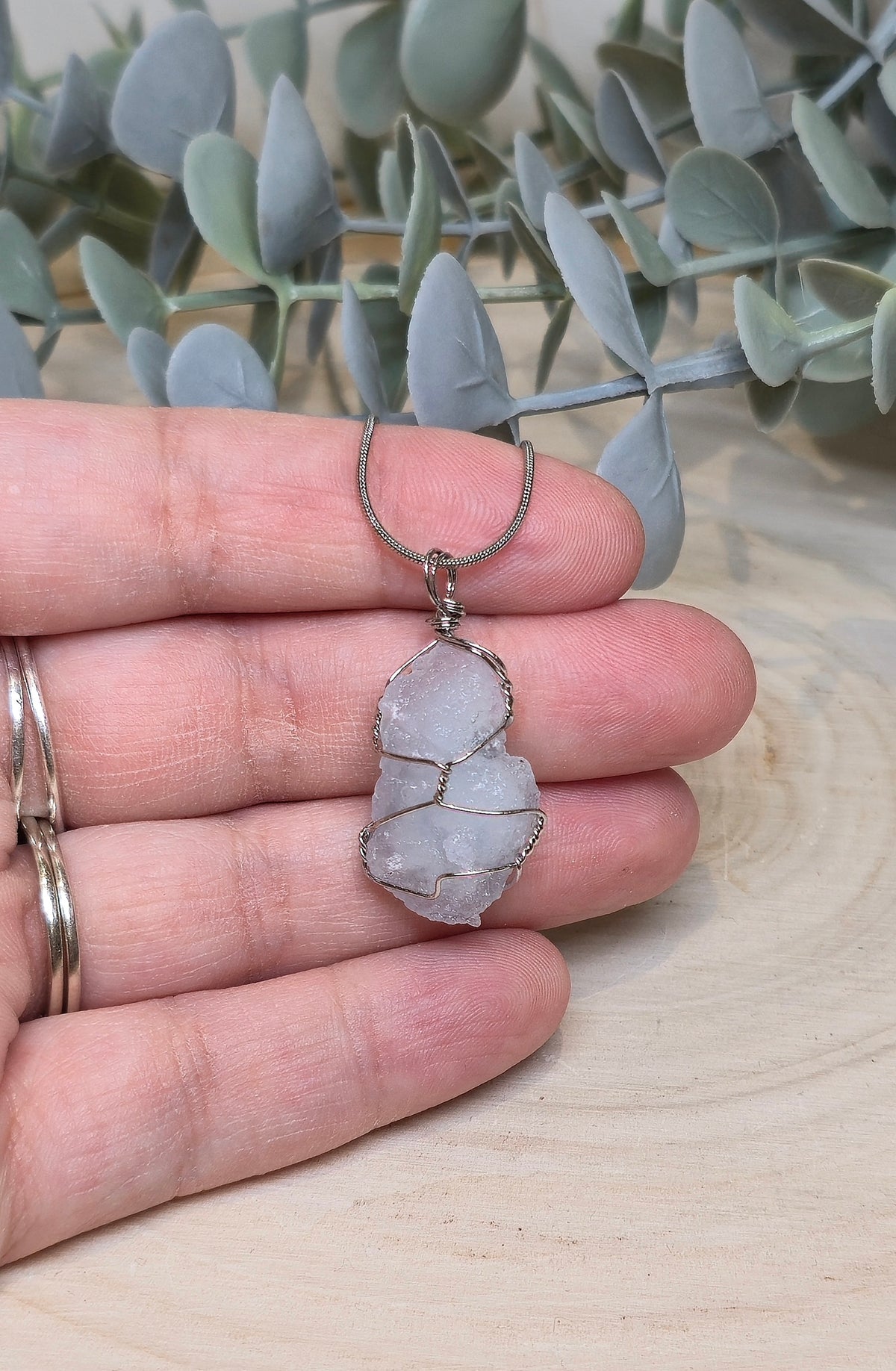 Collier Aigue-marine brute (Aquamarine)