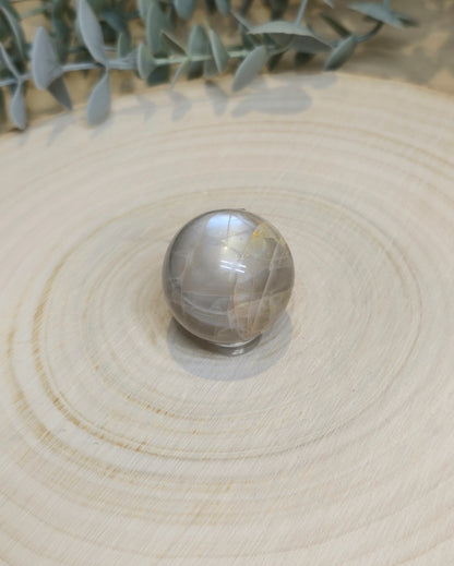 Sphère Pierre de lune pêche