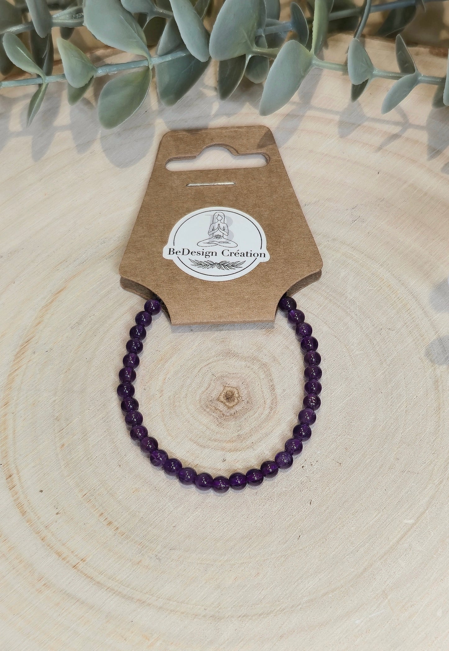 Bracelet Améthyste 4mm - Enfant