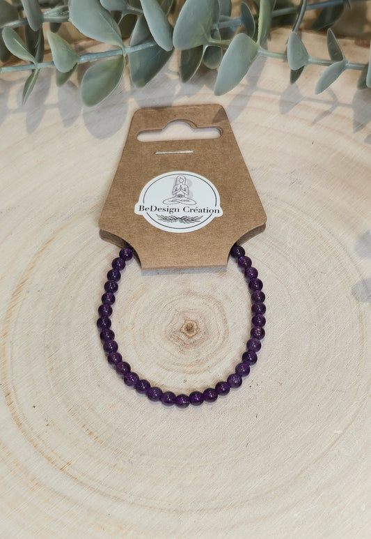 Bracelet Améthyste 4mm - Enfant