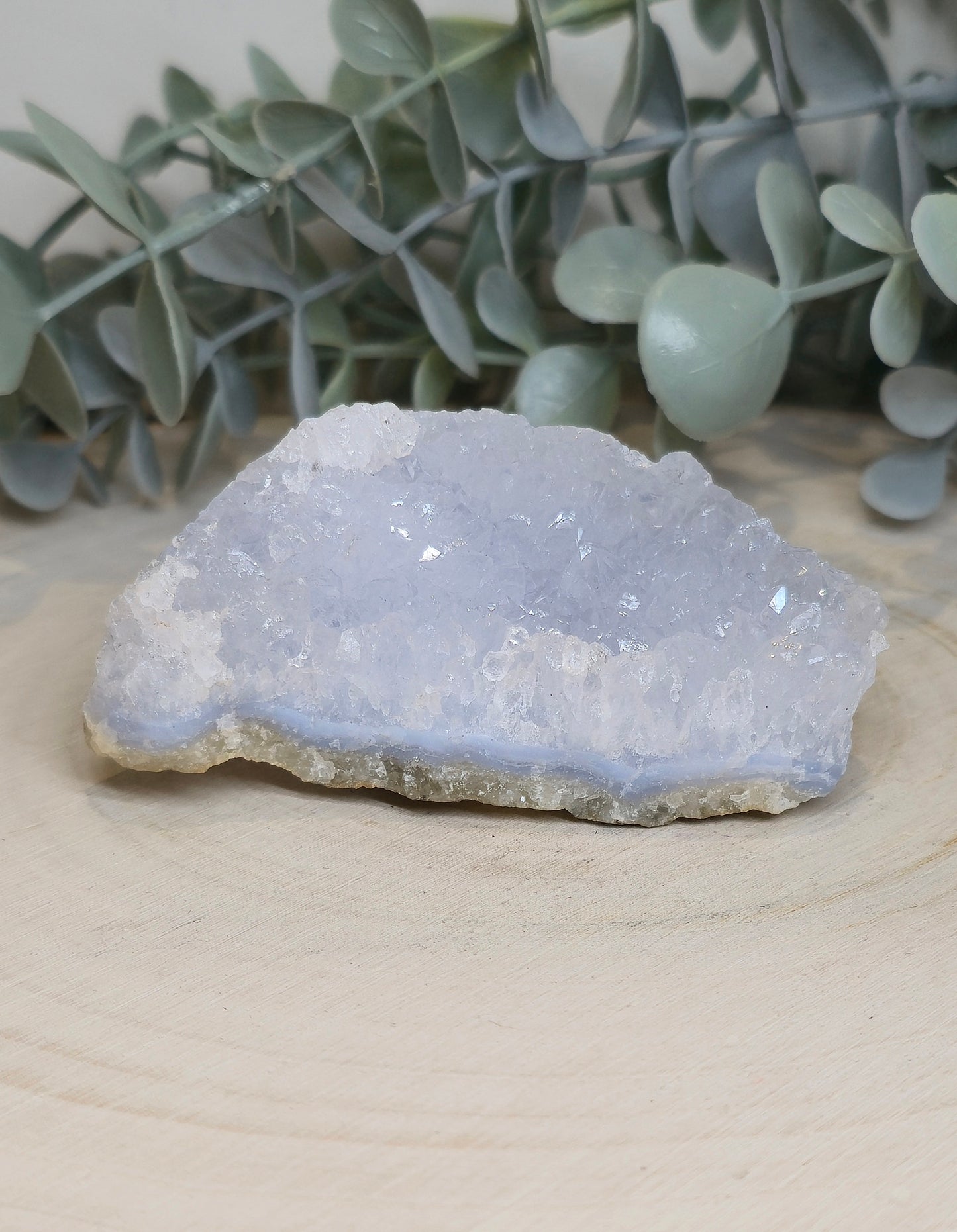 Amas de Calcédoine bleue