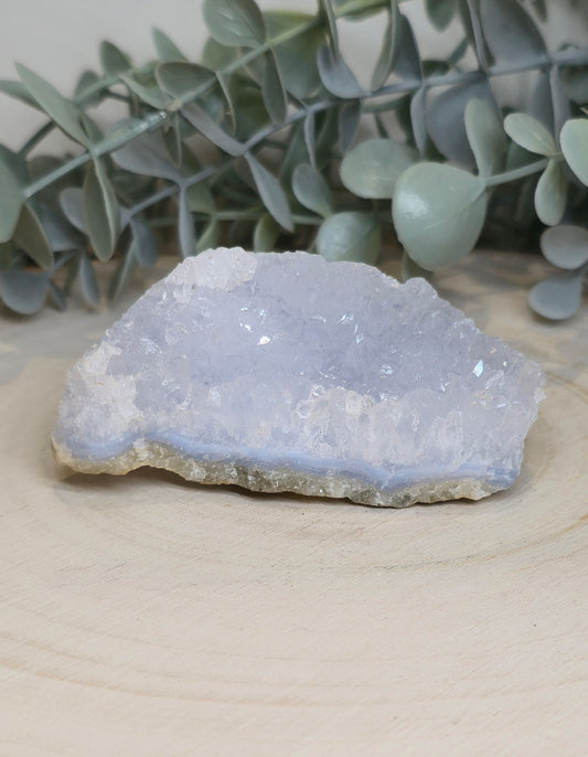 Amas de Calcédoine bleue