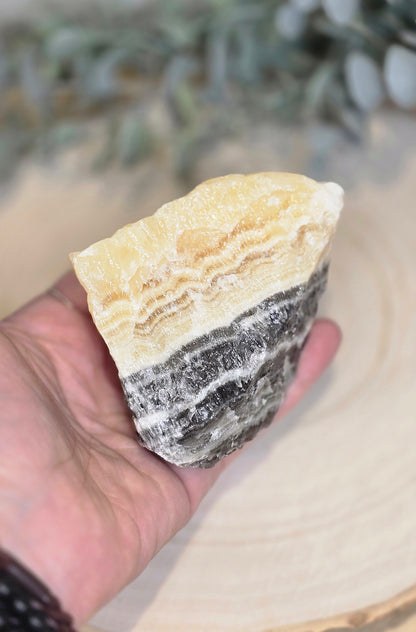 Calcite zébré brute du Mexique