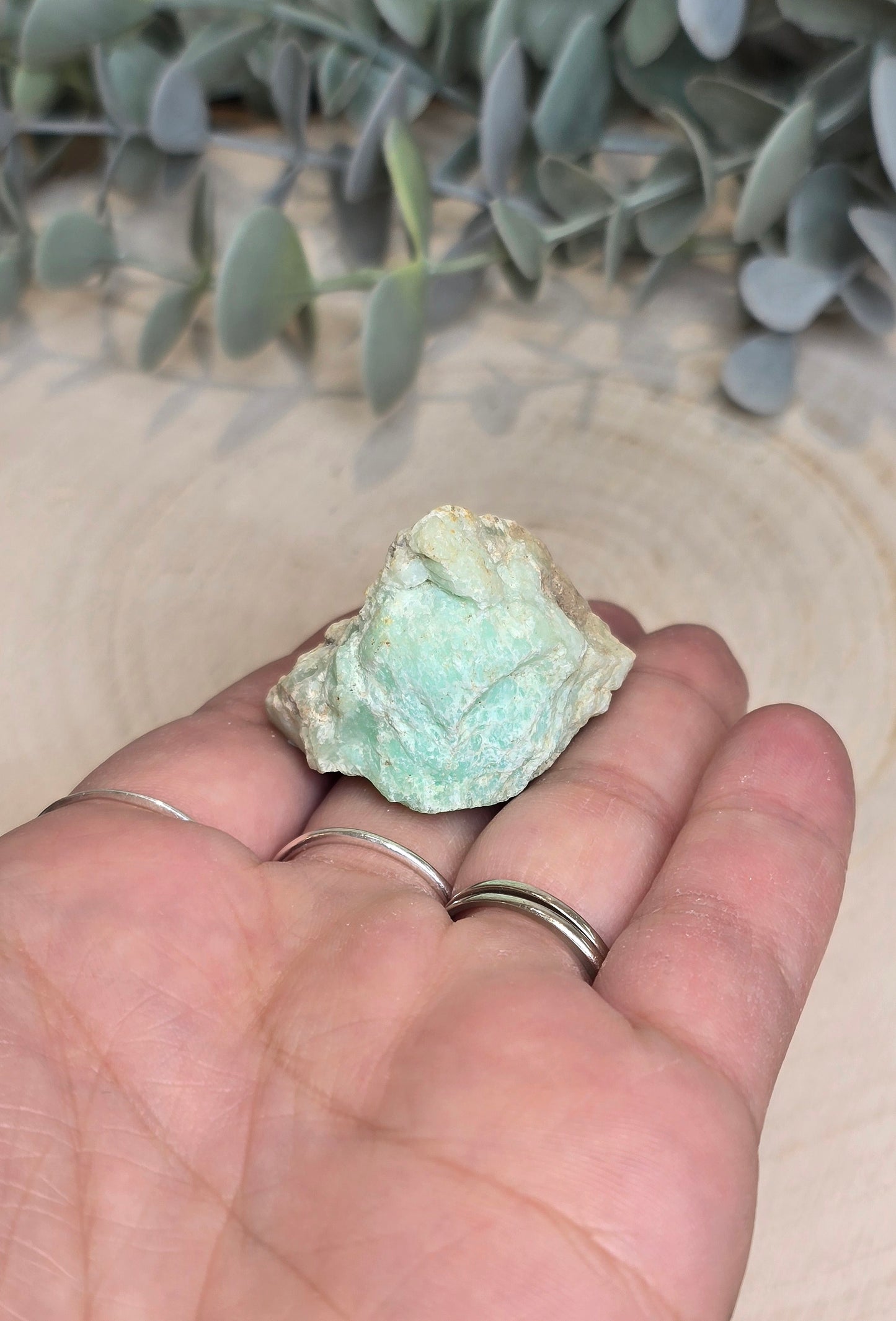 Chrysoprase brute du Brésil