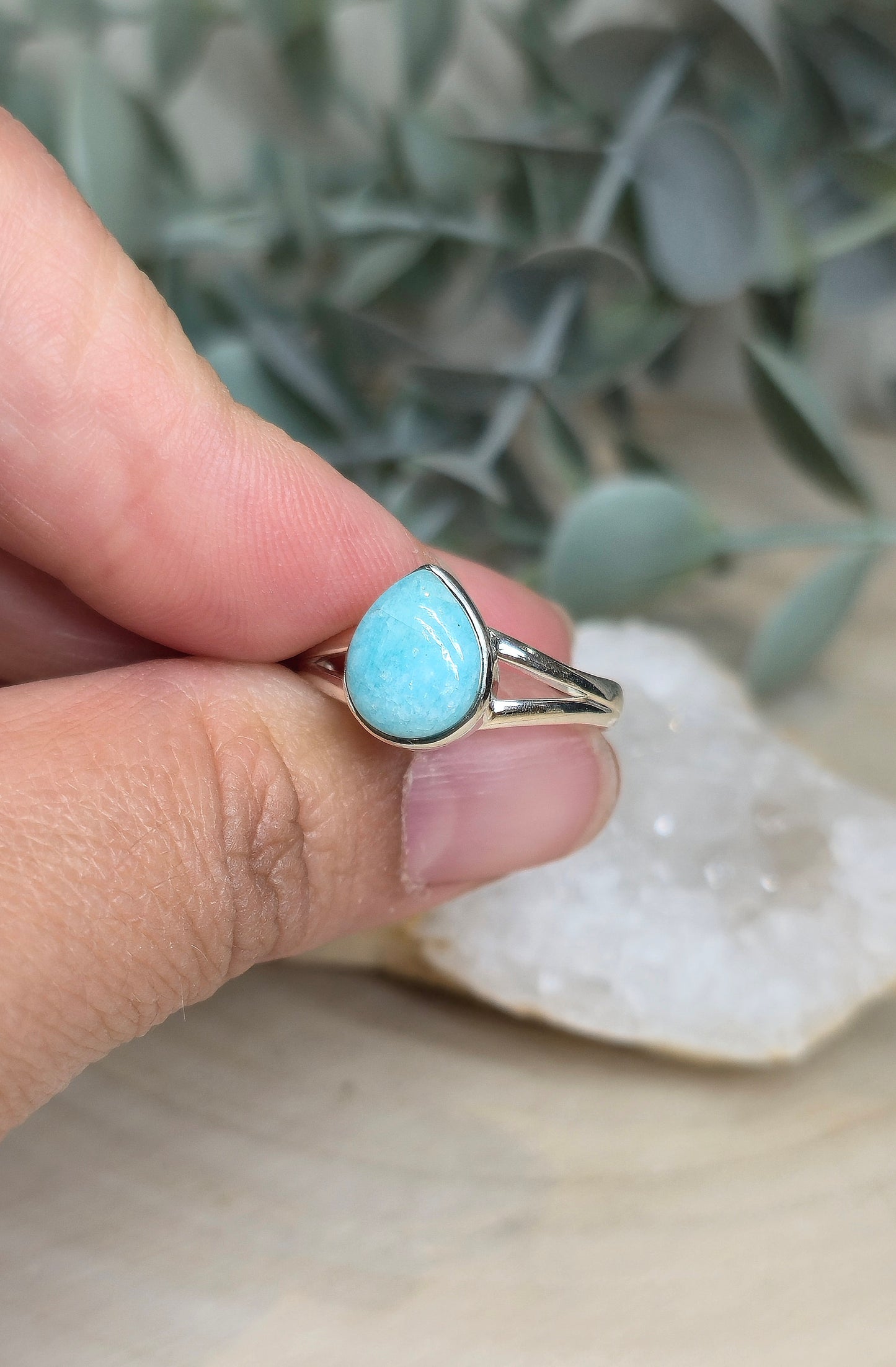 Bague Amazonite