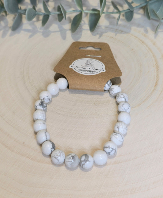 Bracelet Howlite 8mm