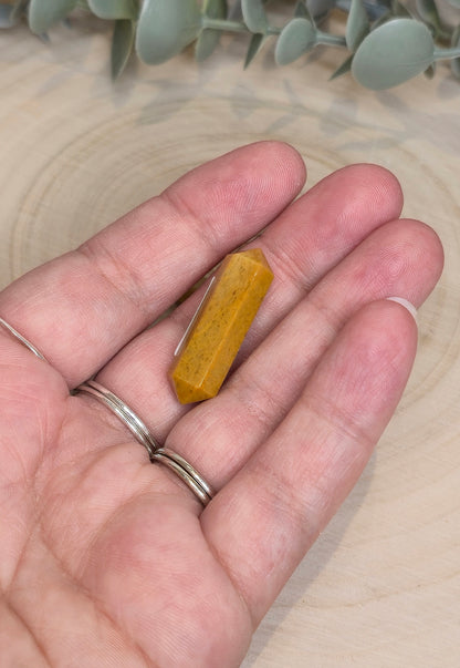 Mini Double Pointe en Aventurine jaune
