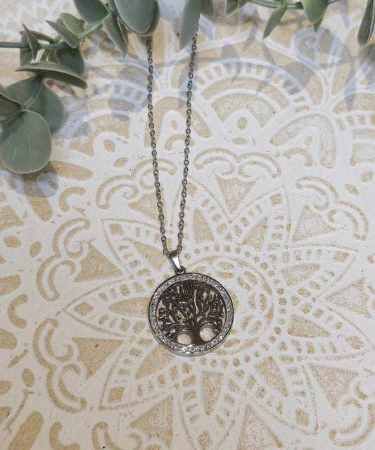 Collier Arbre de vie scintillant