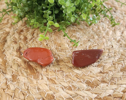 Jaspe rouge barattée