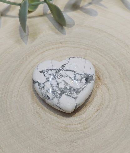 Coeur en Howlite