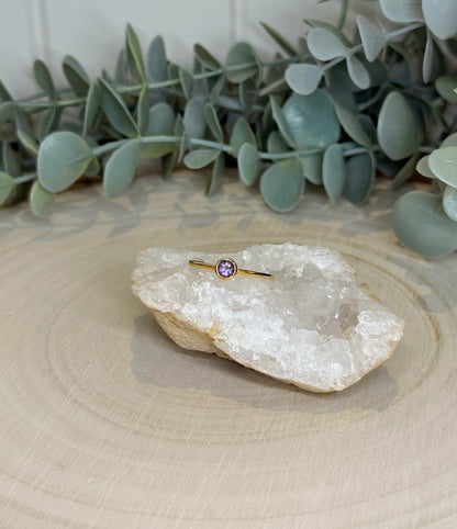 Bague Améthyste gold