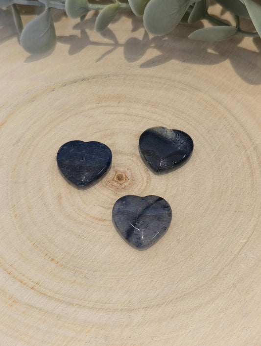 Coeur en Aventurine bleue
