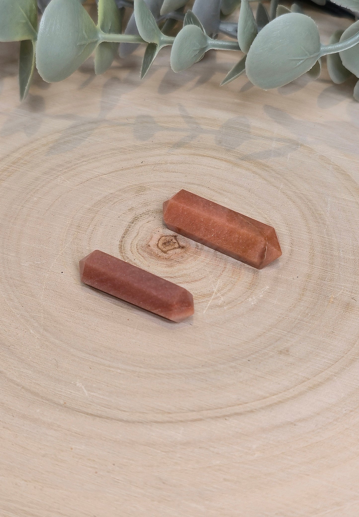 Mini Double Pointe en Aventurine rouge