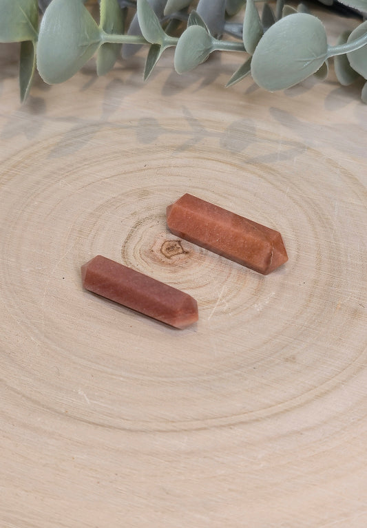 Mini Double Pointe en Aventurine rouge