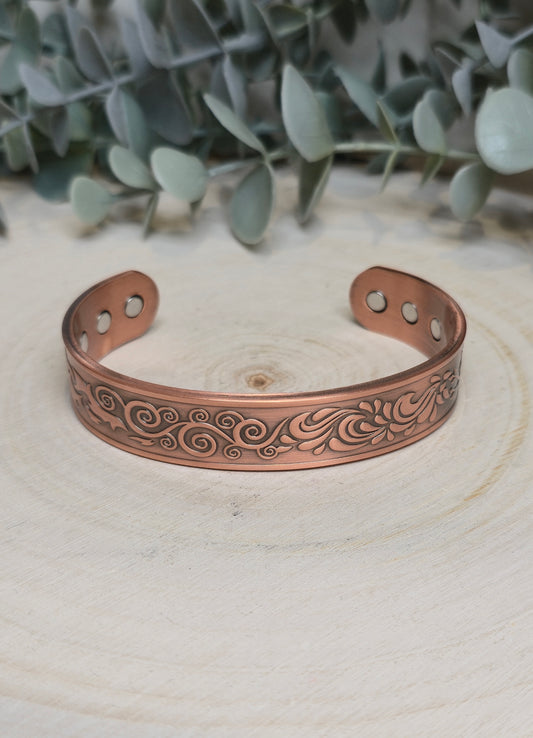 Bracelet de cuivre magnétique 4 éléments