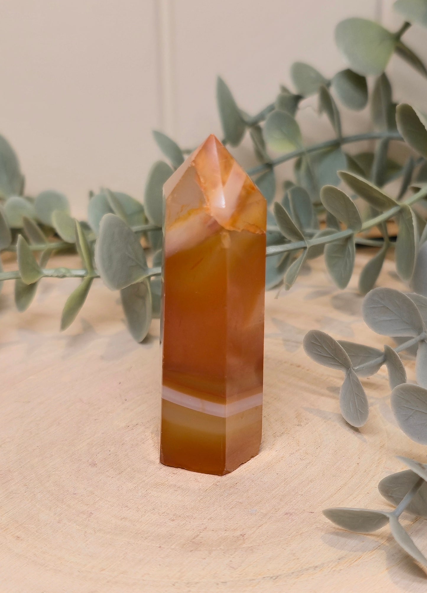 Pointe en Agate orange