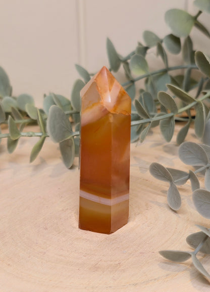 Pointe en Agate orange