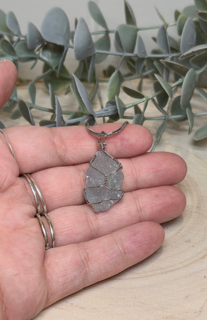 Collier Aigue-marine brute (Aquamarine)